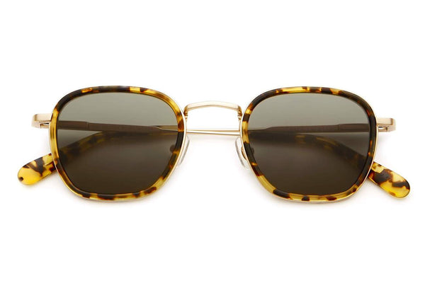 The Groove Pilot / Brushed Gold & Tokyo Tortoise Bio & Vintage Green Lens - Shade Files